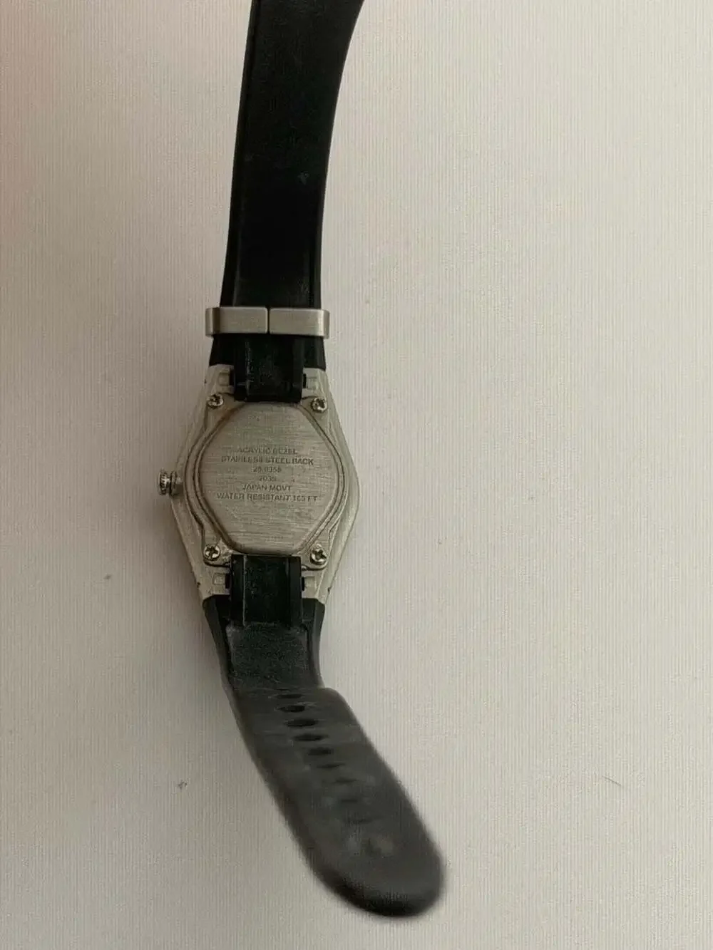 BOGO!-Armitron 25/6355 Quartz Analog Watch with Black Rubber Strap NEW BATTERY